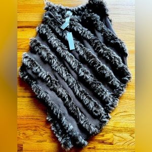 Chicos faux fur poncho